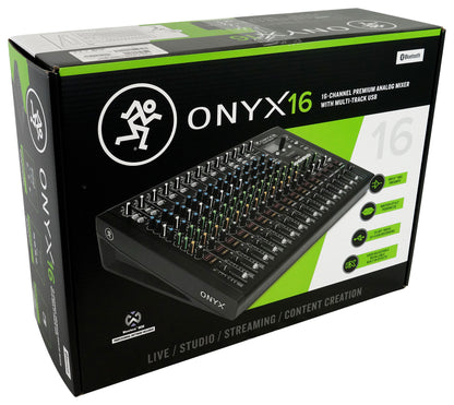 ONYX16 16-Channel Analog Mixer with Pro Mixer Bag