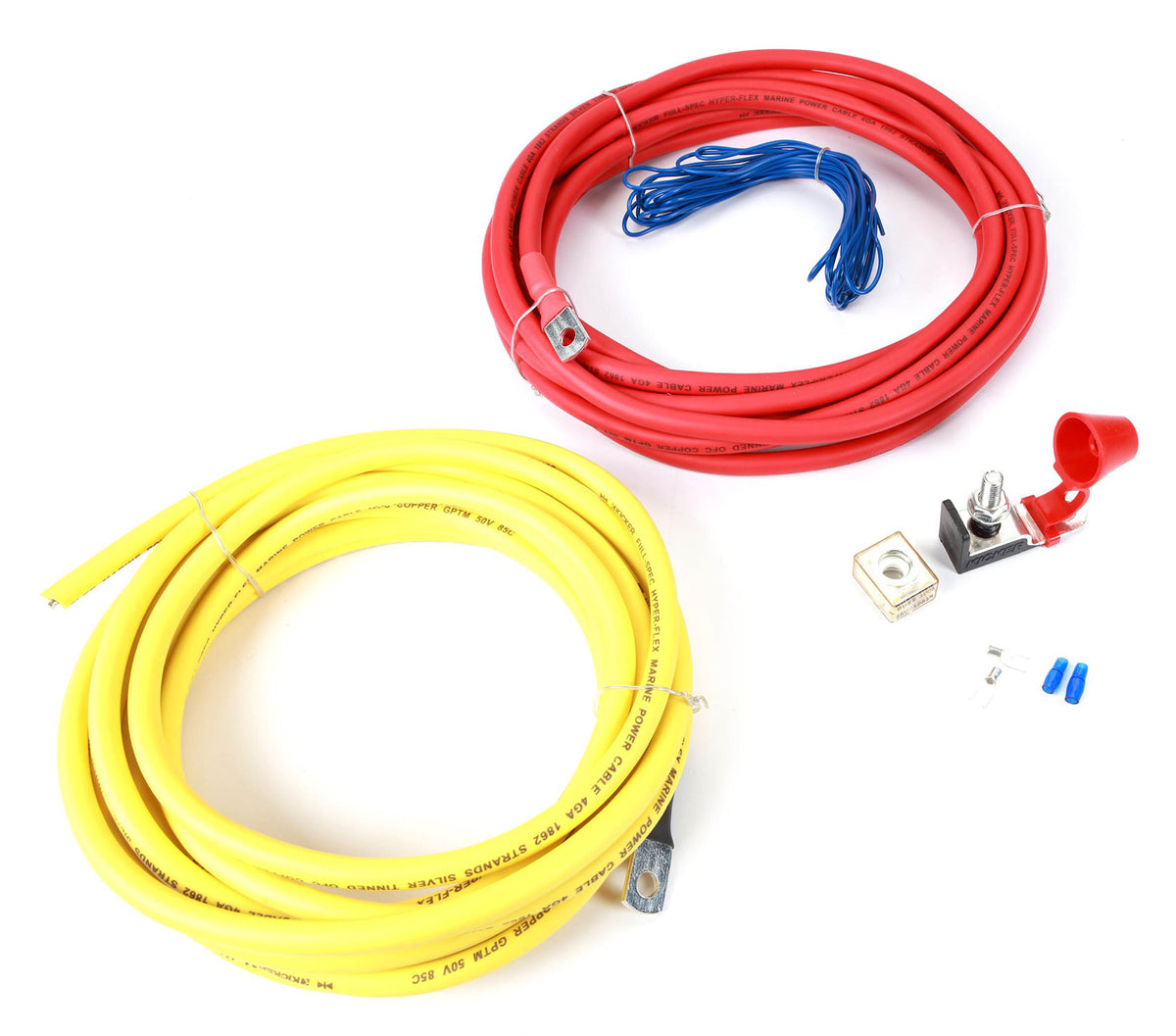 KICKER 47KMPK4 4 AWG Gauge Marine Amplifier Amp Install Wire Kit KMPK4