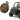 6.5" Rear Harness Bar Cage Kicker Tower Speakers for Polaris Ranger+Orange Grill