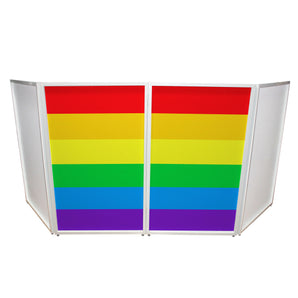 ProX XF-SRNBW (2) Gay Pride LGBTQ Rainbow Design DJ Facade Enhancement Scrims