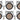 6) Chauvet DJ EZPAR 64 RGBA ILS Rechargeable Battery RGBA LED Par Wash Up-Lights