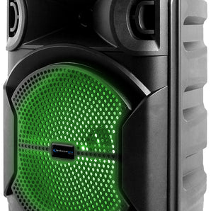 Technical Pro BOOM8 Portable Rechargeable 8" LED Party Speaker w/Bluetooth/USB