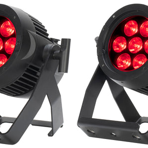 (2) American DJ Encore LP7IP 7x20 Watt Outdoor RGBL LED DMX Par Can Wash Lights