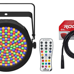 Chauvet DJ EZPAR 64 RGBA ILS Rechargeable Battery RGBA LED Par Wash Up-Light+DMX Cable