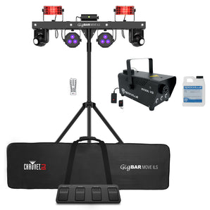 Chauvet DJ GIGBAR MOVE ILS Moving Heads/Derbies/Wash/Laser/Strobe Lights+Fogger