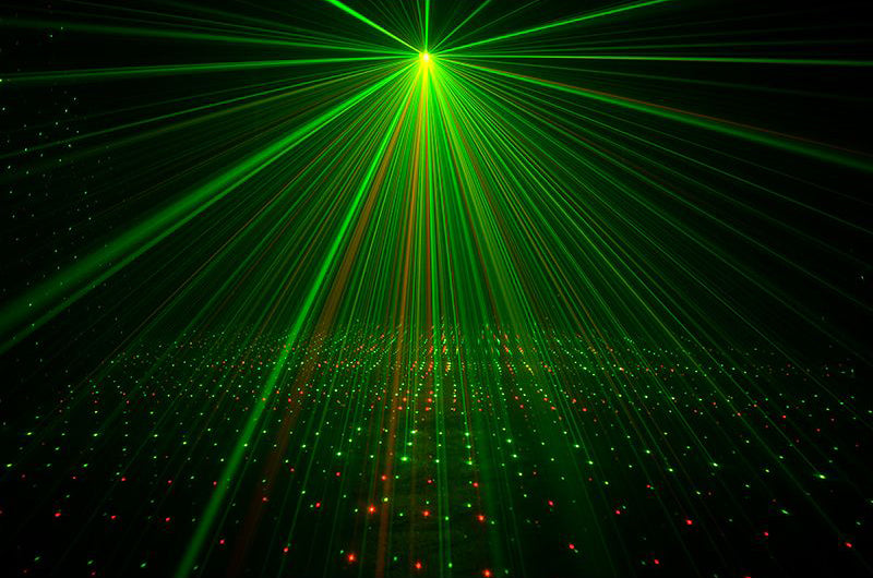 Eliminator Lighting ADJ Micro Galaxian Three Green/Red Laser Beam Light+Remote
