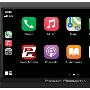 Power Acoustik CPAA-70M 2-Din 7" Carplay/Android/Bluetooth Car Monitor Receiver