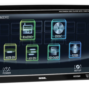 SOUNDSTORM SSL DD888 7" 2-Din In-Dash DVD/CD Player Receiver USB/SD/MP3+Remote