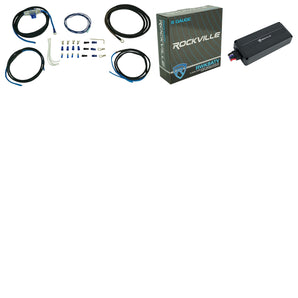 Rockville ATV420 V2 4 Channel UTV/Motorcycle Bluetooth Amplifier IP65+Amp Kit