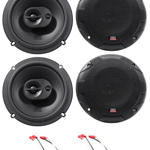 MTX 6.5" Front+Rear Speaker Replacement Kit For 1993-1995 Jeep Grand Cherokee