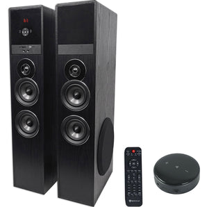 Rockville TM80B Home Theater Buetooth Tower Speakers + 8" Sub + Wifi Receiver