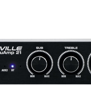 Rockville BLUAMP 21 BLACK 2.1 Channel Bluetooth Home Amp+Wifi Streaming Receiver