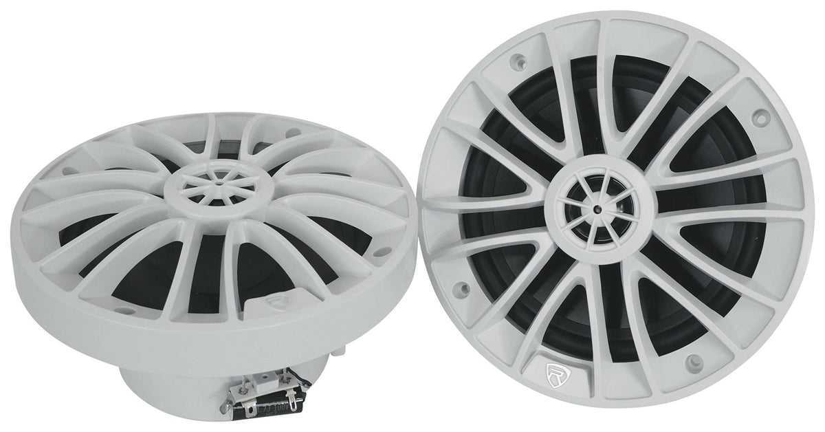 RM-PREMIUM-65 White 8-Pack + ATOM 8W Marine Amplifier Bundle