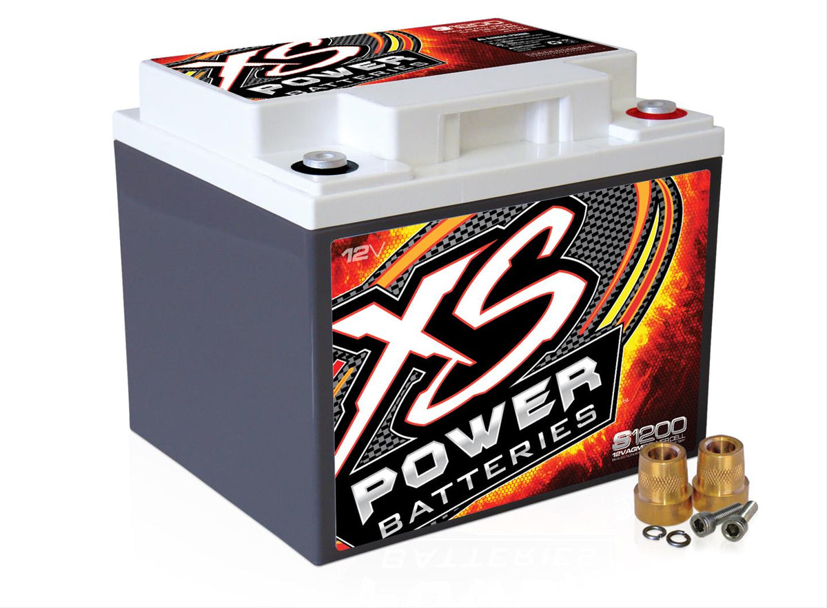 XS Power S1200 12V 1500W/3000W Range AGM S-Series Battery, Max 2600Amps