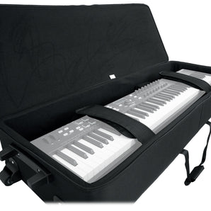 Rockville Rolling Bag Keyboard Case w/Wheels+Trolley Handle For KORG M3-73