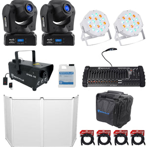 (2) Martin Thrill Mini Profile Moving Heads+Facade+Controller+Par Lights+Fogger