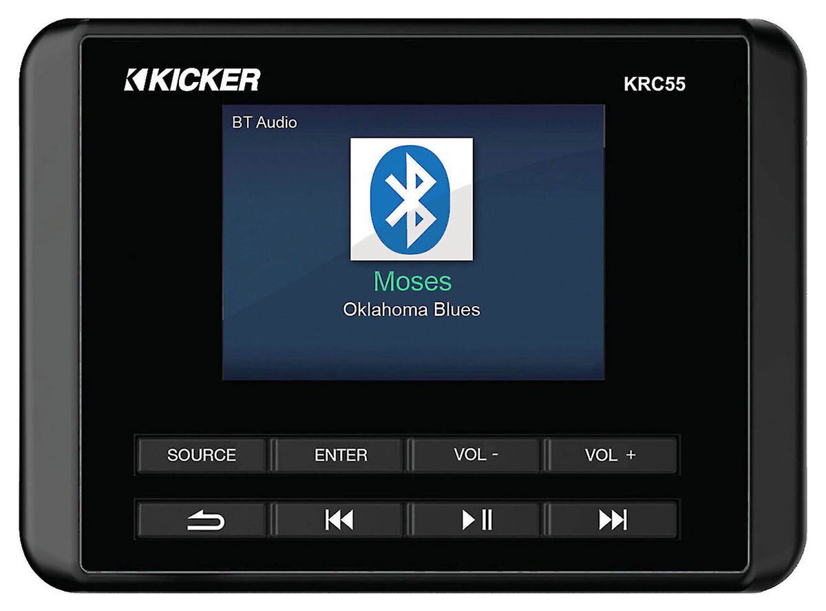 KICKER 47KRC55 KRC55 Digital LCD IP67 Remote Control for KMC5/KMC100 Receivers