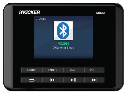 KICKER 47KRC55 KRC55 Digital LCD IP67 Remote Control for KMC5/KMC100 Receivers