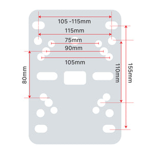 ProX XT-CDF12 Folding Plate w/Dual Truss Clamp For Moving Heads and Stage Lights