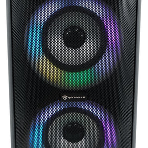 (2) Rockville Go Party 6 Dual 6.5" Bluetooth Party Speakers