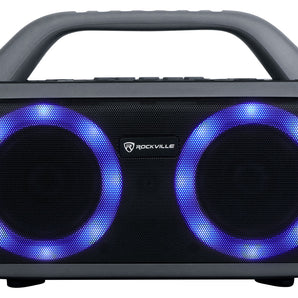 Rockville RPB50 Large and Loud Portable Bluetooth Speaker with LED+Long Battery