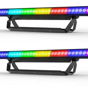 (2) Chauvet DJ COLORSTRIP PIX ILS LED DMX Light Bar Strips w/ Eye-Candy FX