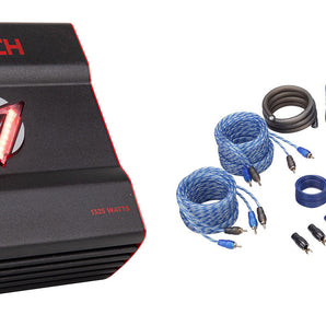 Crunch DR-1325.4D 1325 Watt Car Stereo 4-Channel Amplifier Class D+Amp Kit
