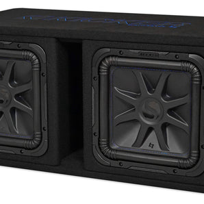 Kicker 44DL7S122 Dual 12" 3000w L7 Solo-Baric L7S Loaded Sub Enclosure+Amp+Wires