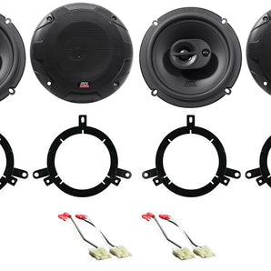MTX 6.5" Rear Door Speaker Replacement Kit For 1996-1998 Jeep Grand Cherokee