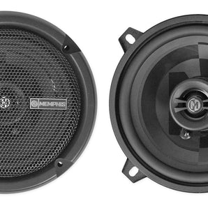 Pair Memphis Audio PRX5 5.25" Car Speakers w/Pivot Tweeters+Amplifier+Amp Kit