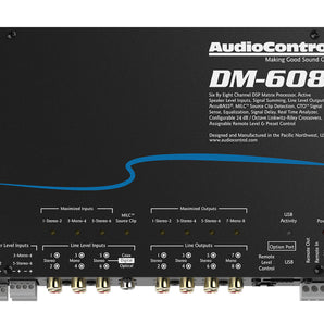 AudioControl DM-608 6 x 8 out Matrix DSP Digital Sound Processor Audio Control