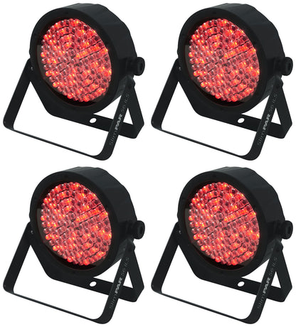 (4) SLIMPAR 56 ILS DMX RGB LED Par Wash Up-Lights