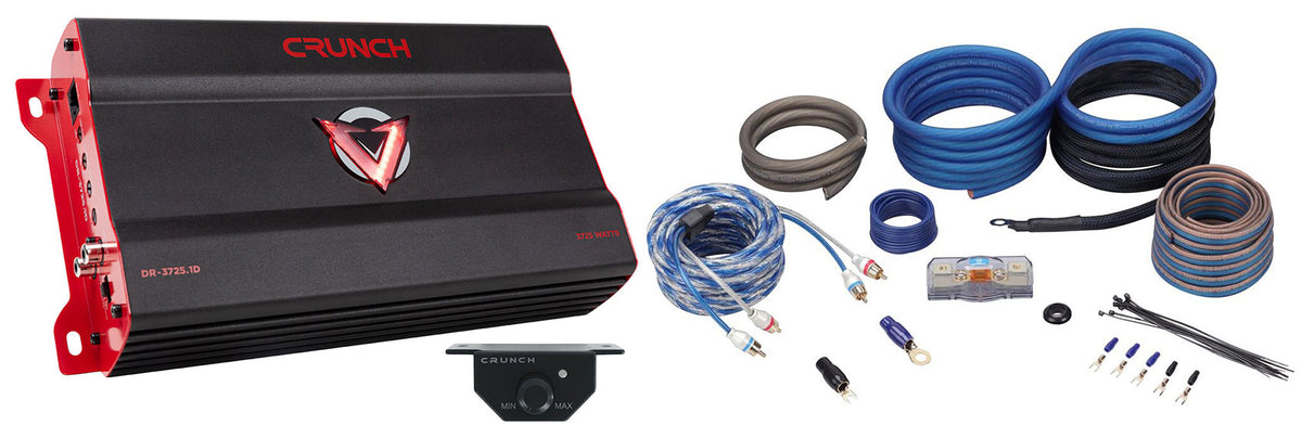 DR-3725.1D 3725W 1-Ohm Mono Amplifier + RWK41 Amp Kit