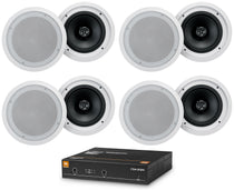CSA 2120 Commercial Amplifier + (8) White 8" In-Ceiling Speakers