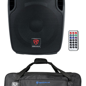 Rockville BPA12 12" Bluetooth 600 Watt DJ PA Speaker+Carry Bag