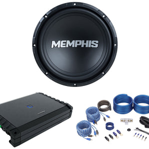 Alpine S2-A55V S-Series 540W RMS 5-Channel Amplifier Amp+Memphis Sub+Wire Kit