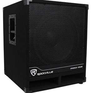 Rockville RBG15S 15 1600w Active Powered PA Subwoofer w/DSP + Limiter Pro/DJ