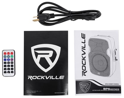 BPA10 10" Powered Active 400 Watt DJ PA Speaker w/Bluetooth + Slip Cover