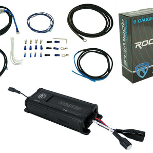 Memphis Audio MX300.2 300w RMS 2 Channel UTV ATV Amplifier+Amp Wire Kit