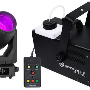 American DJ Vizi Beam CMY DMX Gobo Beam Spot Moving Head Light+LED Fog Machine