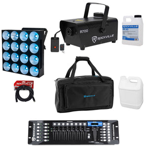 American DJ DOTZ MATRIX COB LED Wash/Blinder Light+DMX Control+Fogger+Bag+Cable