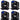(4) American DJ HYDRO BEAM X1 Outdoor LED Wireless DMX Moving Head Beam Lights