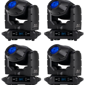 (4) American DJ HYDRO BEAM X1 Outdoor LED Wireless DMX Moving Head Beam Lights