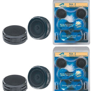 (2) PAIRS NEW POWER ACOUSTIK NB-1 360 WATT CAR TWEETERS