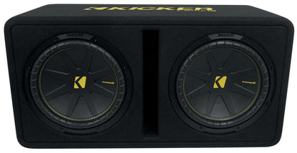50DCWC122 Dual 12" Subwoofer Enclosure + Wireless Speaker Pair Bundle