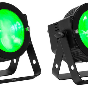 (2) American DJ Dotz Par RGBL COB DMX 16x3.5 Watt LED Par Can Wash Lights