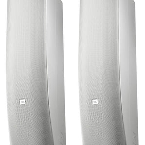 (2) JBL CBT 70J-1-WH 500w Swivel Wall Mount Line Array Column Speakers in White