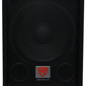 2) Rockville SBG1124 12" 600 Watt Passive 4-Ohm Pro DJ Subwoofers,MDF/Pole Mount