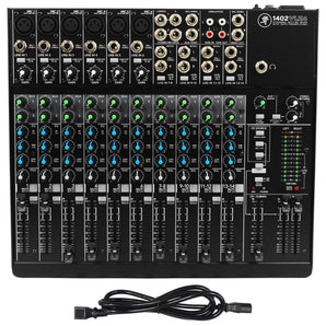 Mackie 1402VLZ4 14 Channel Compact Pro Studio Mixer+Travel Bag+(6) XLR Cables