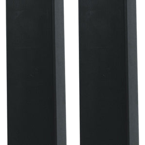 (2) Rockville WET ARRAY 5 BLACK Line Array Speakers For church/School/Auditorium